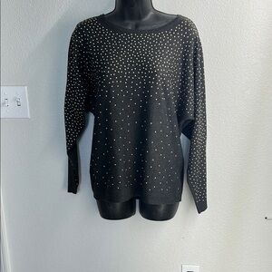 Cocobleu Sweater with Gold Studs